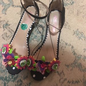 Betsey Johnson Flower Heels